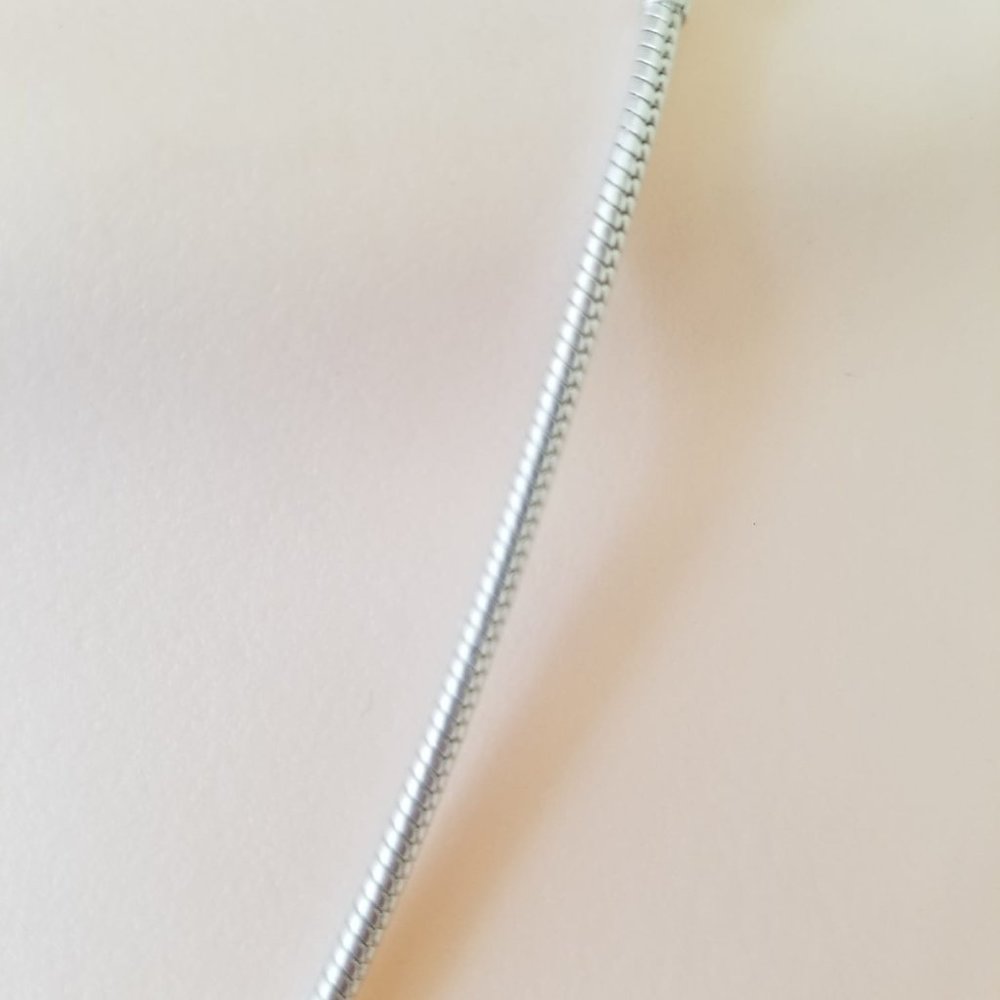 Solid 925 Sterling Silver 2mm 18" Snake Chain Spr… - image 3